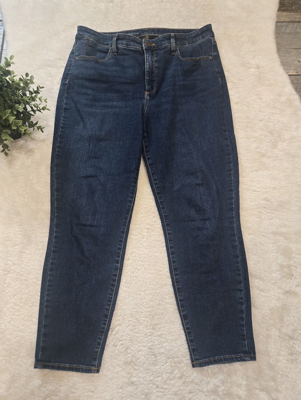 Talbots Flawless High-Waist Jegging Preppy Casual Cropped Classic Jeans, 12